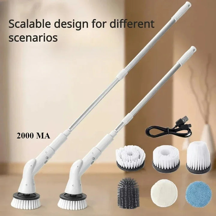 6-in-1 Electric Brush: Total Cleaning Power for Your Home