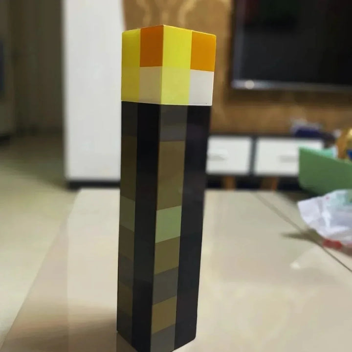 Minecraft Brownstone Torch Lamp