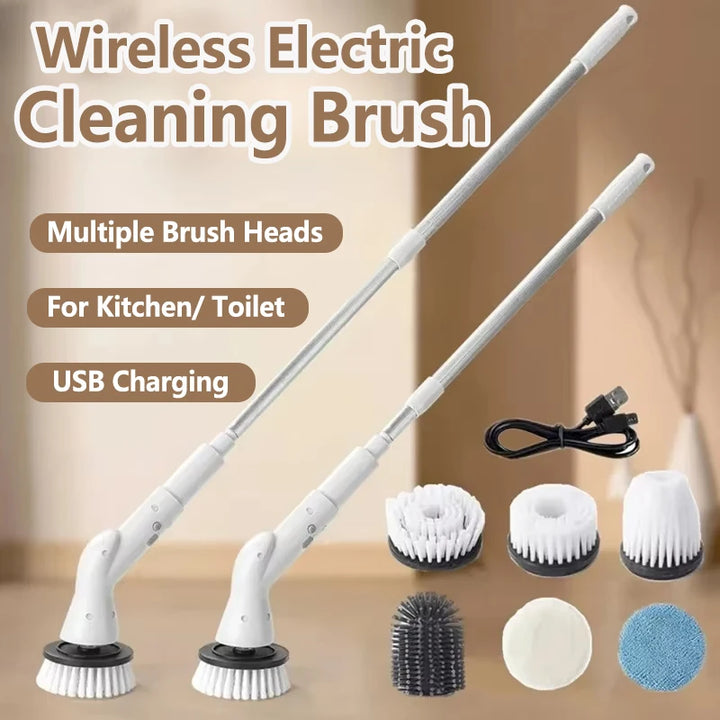 6-in-1 Electric Brush: Total Cleaning Power for Your Home