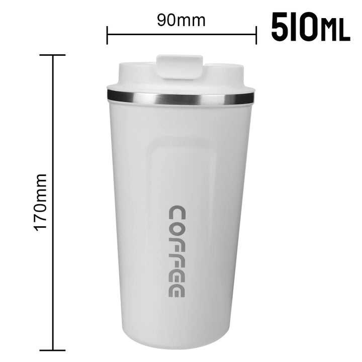 Thermo Cafe Leak-Proof Travel Mug – 380/510ML Stainless Steel