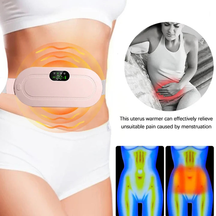 Smart Heated Waist Massager – Soothing Vibration for Abdominal Relief