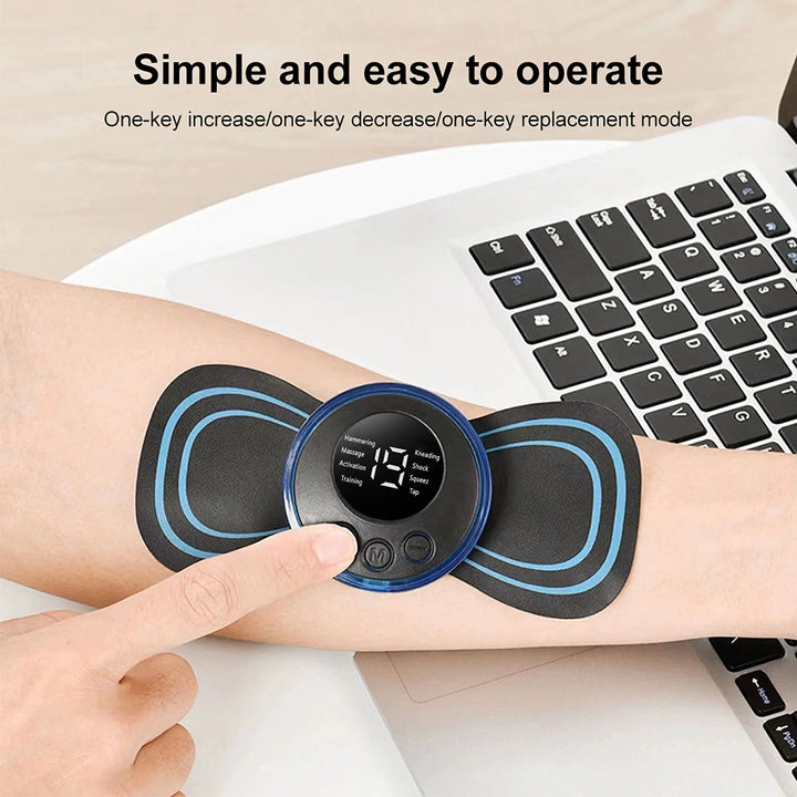 💆‍♂️ Mini Electric Neck Massager EMS 8 Modes