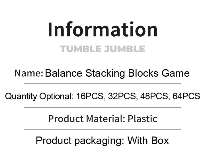 🧩 Balance Stacking Block Game – Fun for All Ages! 🎲