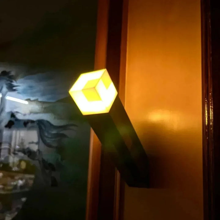 Minecraft Brownstone Torch Lamp