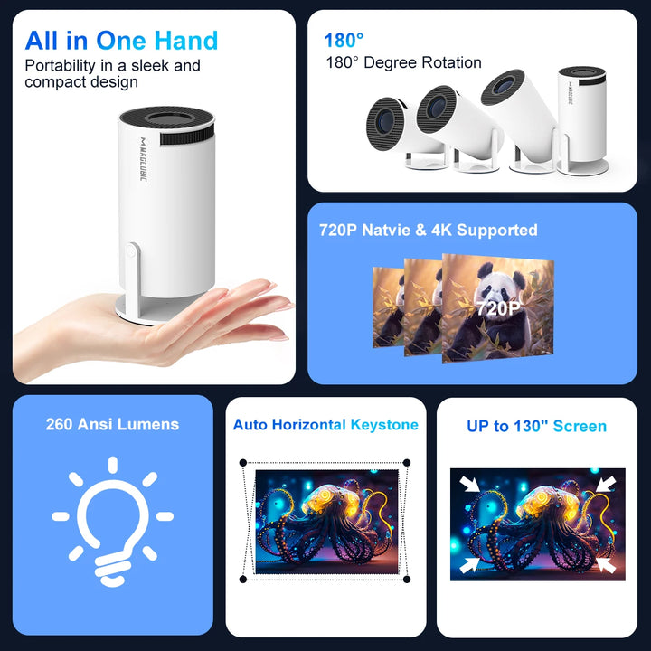 Magcubic Pro Portable 4K Android 11 Projector – Cinema Anywhere