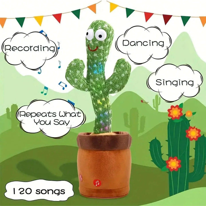 🌵 Dancing Talking Cactus Toy for Kids – Singing & Mimicking