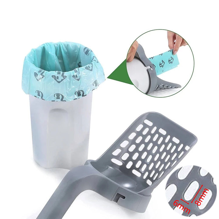 Cat Litter Scoop & Garbage Picker – Self-Cleaning Pet Accessory