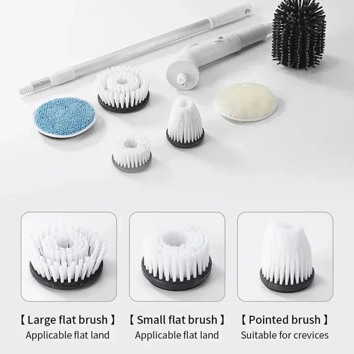 6-in-1 Electric Brush: Total Cleaning Power for Your Home