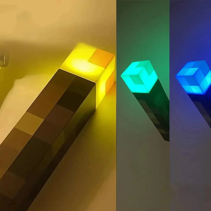 Minecraft Brownstone Torch Lamp