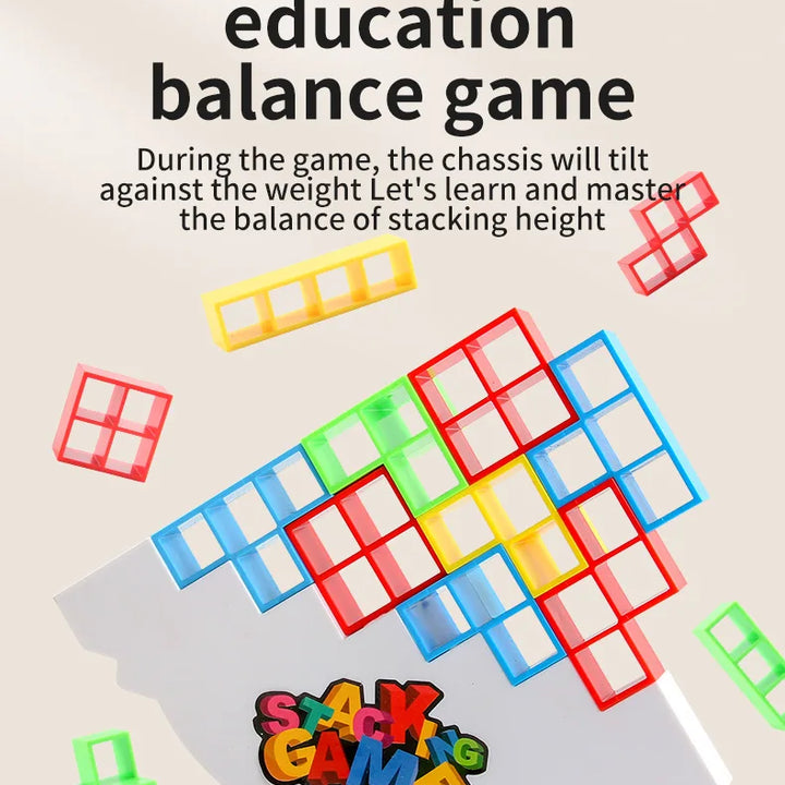 🧩 Balance Stacking Block Game – Fun for All Ages! 🎲