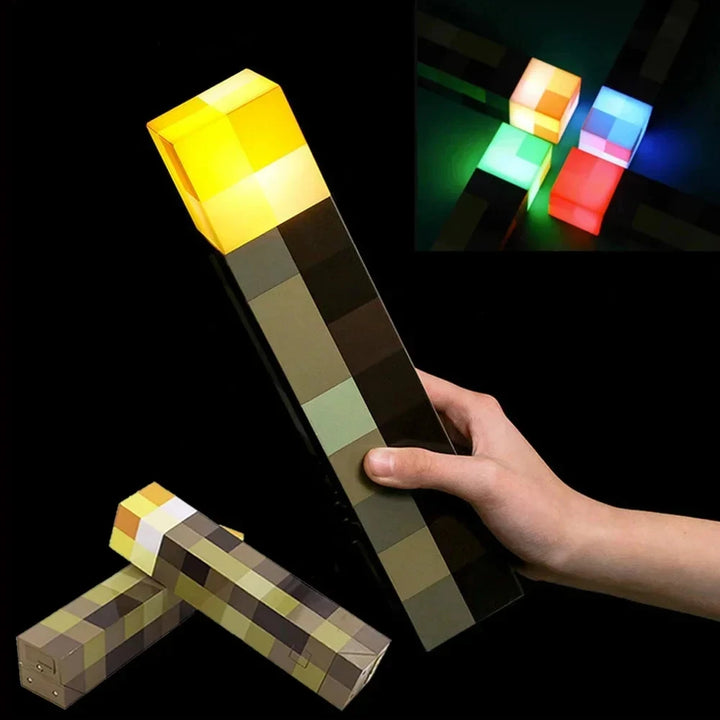 Minecraft Brownstone Torch Lamp