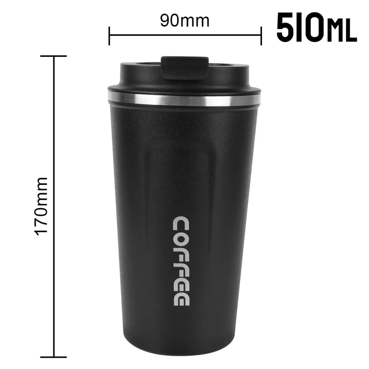 Thermo Cafe Leak-Proof Travel Mug – 380/510ML Stainless Steel