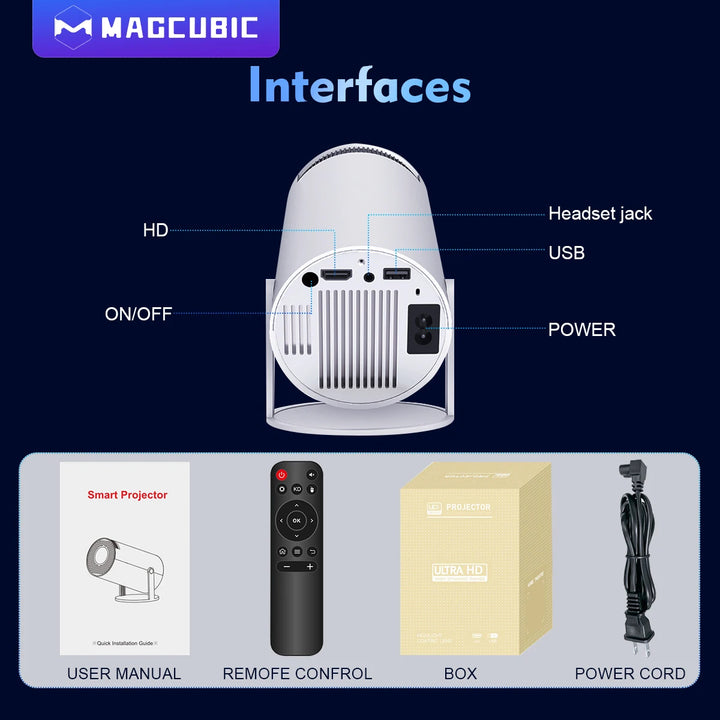 Magcubic Pro Portable 4K Android 11 Projector – Cinema Anywhere