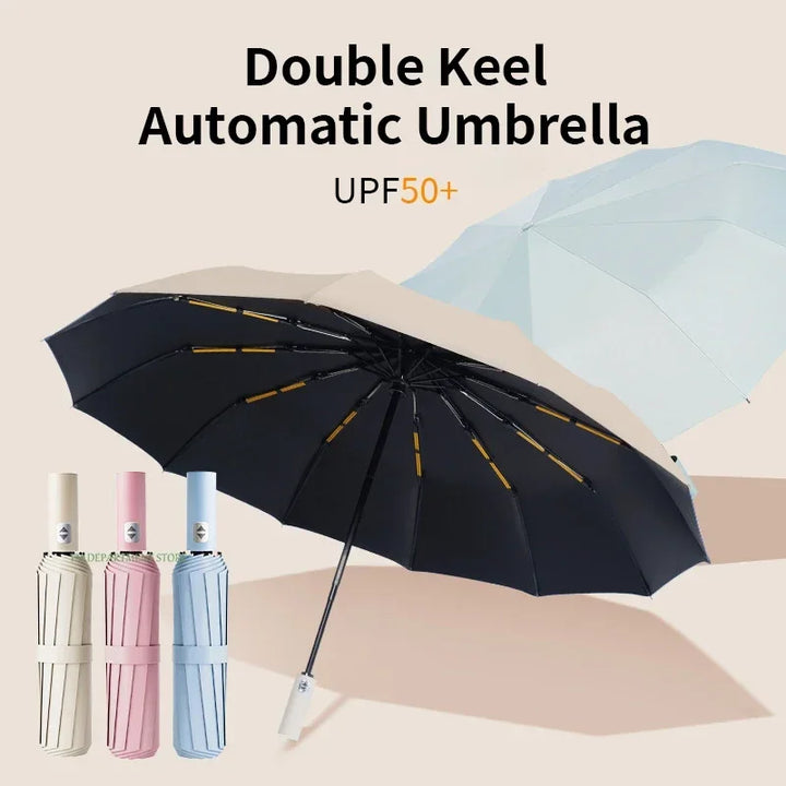 24-Bone Windproof Anti-UV Automatic Umbrella