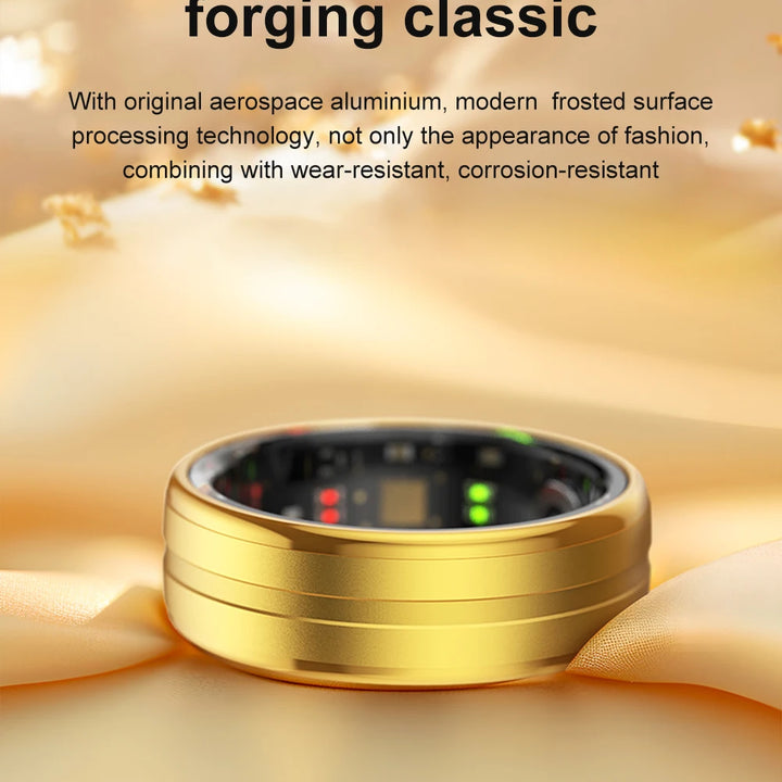 Smart Ring - Heart Rate & Oxygen Monitor, IP68 & 5ATM, Multi-sport Mode