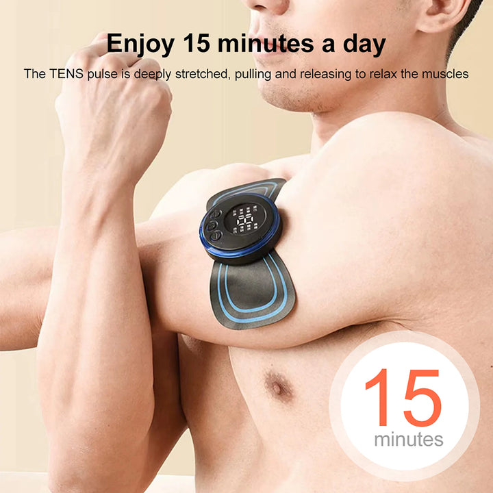 💆‍♂️ Mini Electric Neck Massager EMS 8 Modes