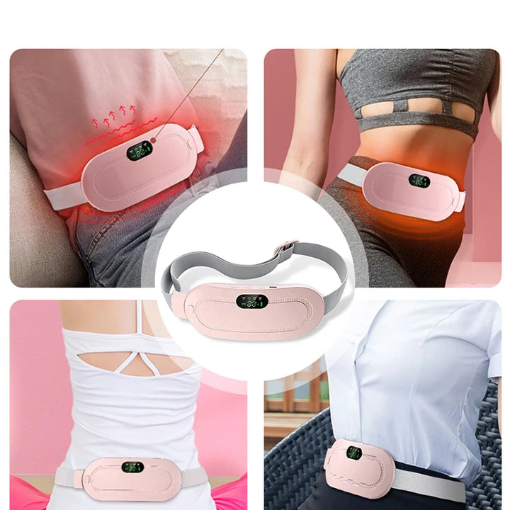 Smart Heated Waist Massager – Soothing Vibration for Abdominal Relief