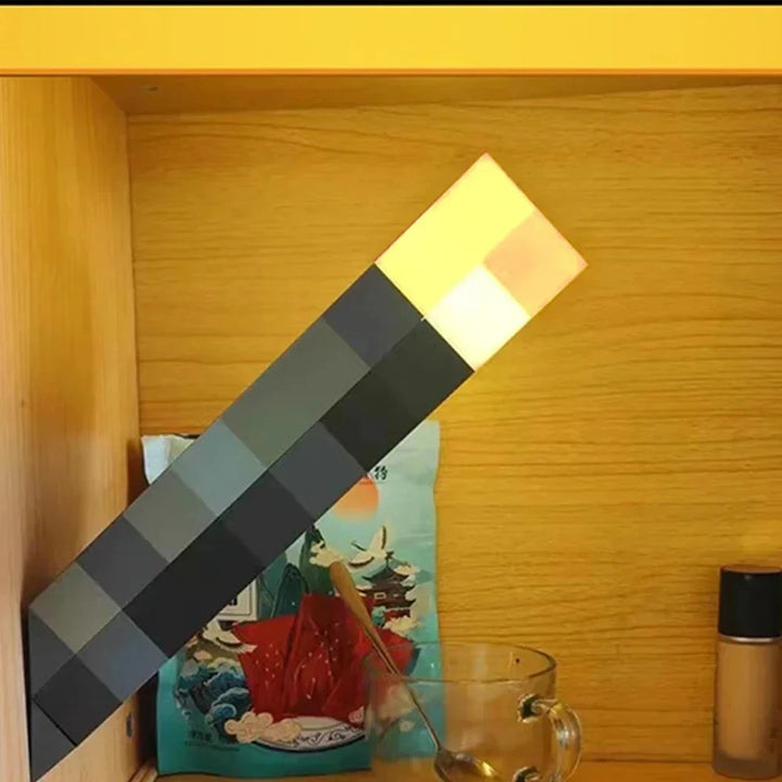 Minecraft Brownstone Torch Lamp