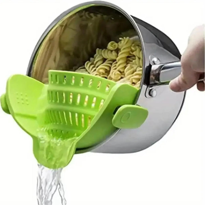 Silicone Clip-On Strainer for Pots, Pans & Bowls