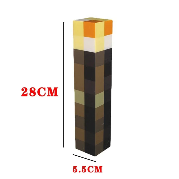 Minecraft Brownstone Torch Lamp